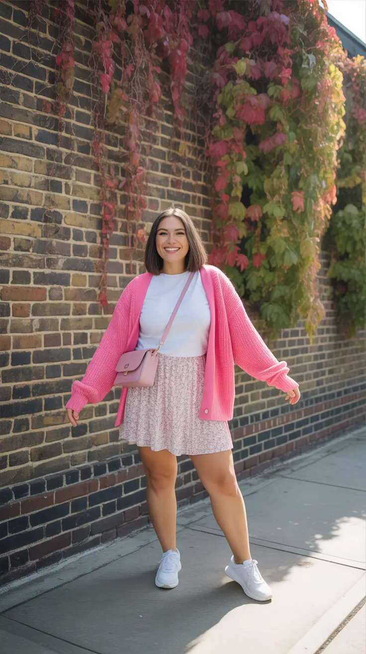 Midsize Outfits 2026 Pink Whimsy with a Twist