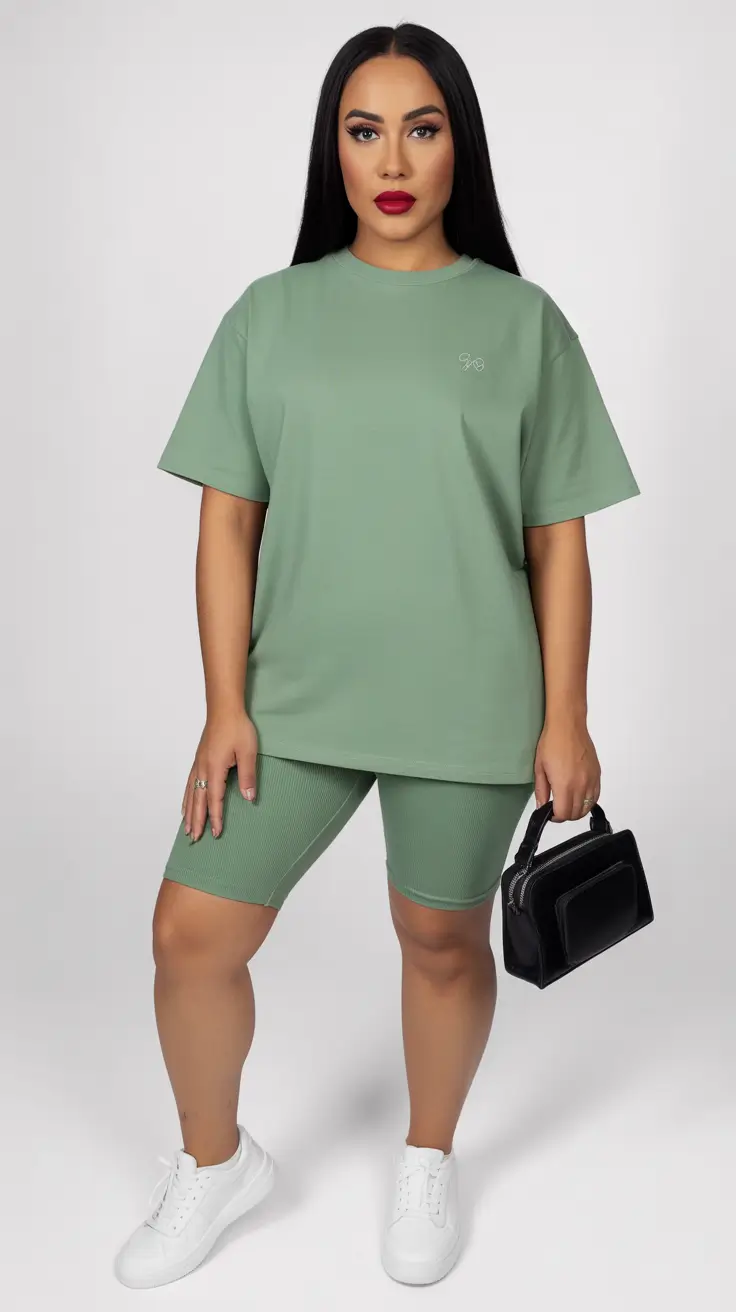 Midsize Outfits 2026 Muted Green Balance