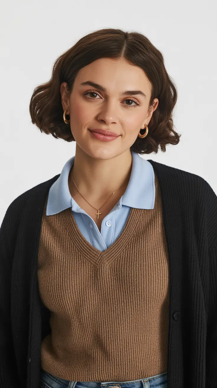 curly bob haircuts short stacked round face Classic Curly Bob Revival