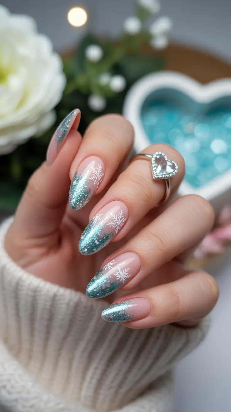 december-nails-design-2025-Frosty-Mint-Sparkle