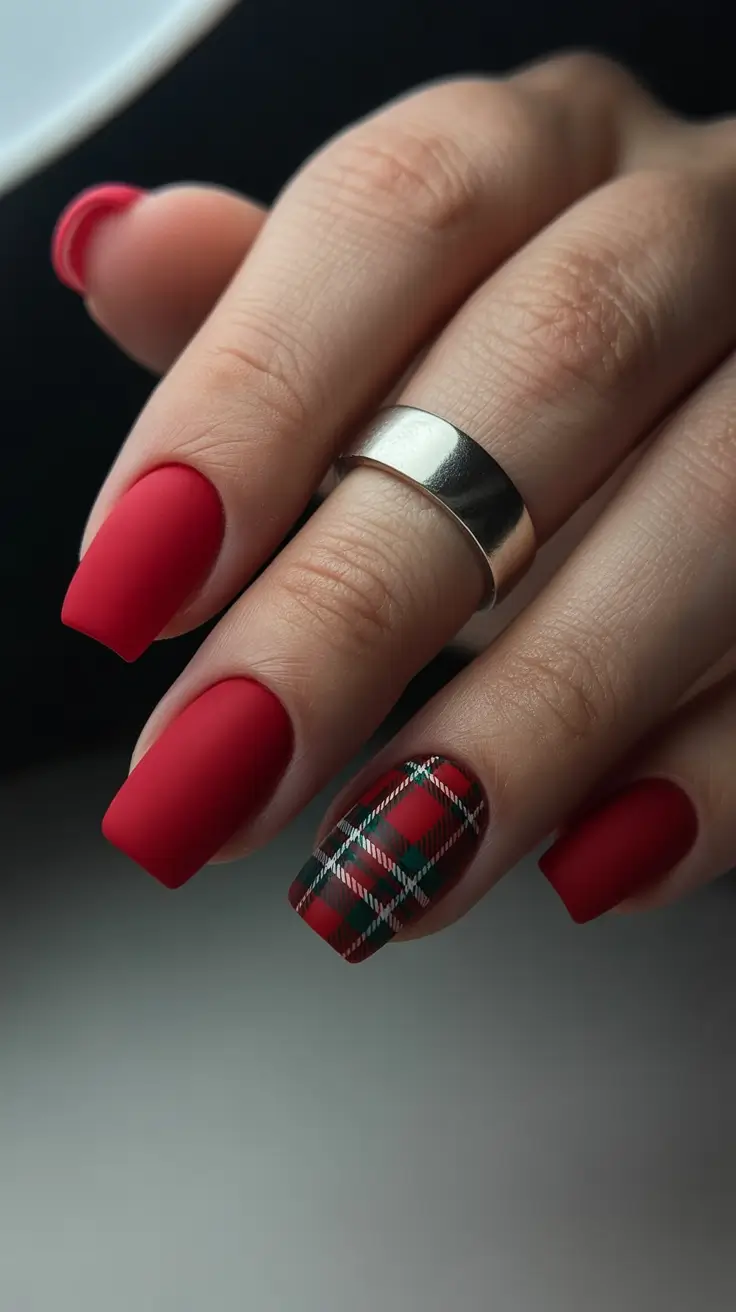 december-nails-design-2025-Red-Plaid-Warmth