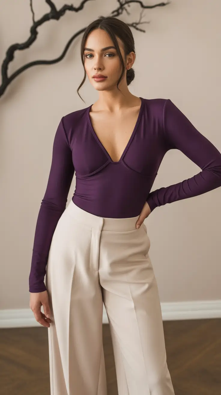 office-outfit-inspiration-for-work-2026-deep-plum-elegance