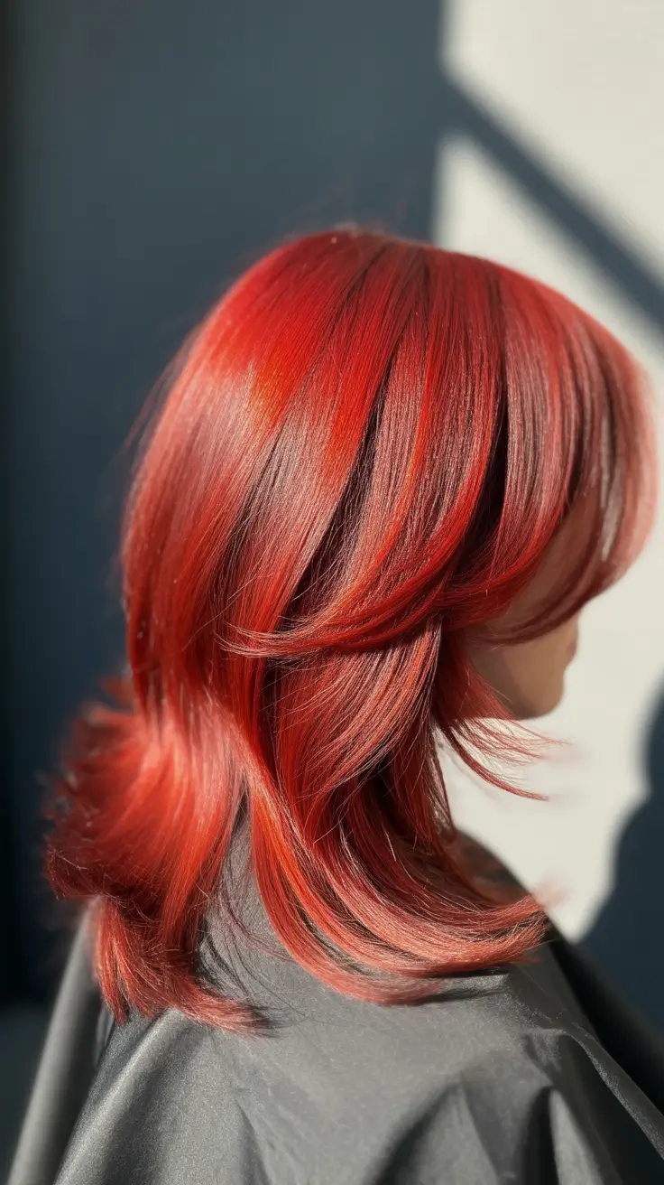red hair colors 2026 Scarlet Layered Light