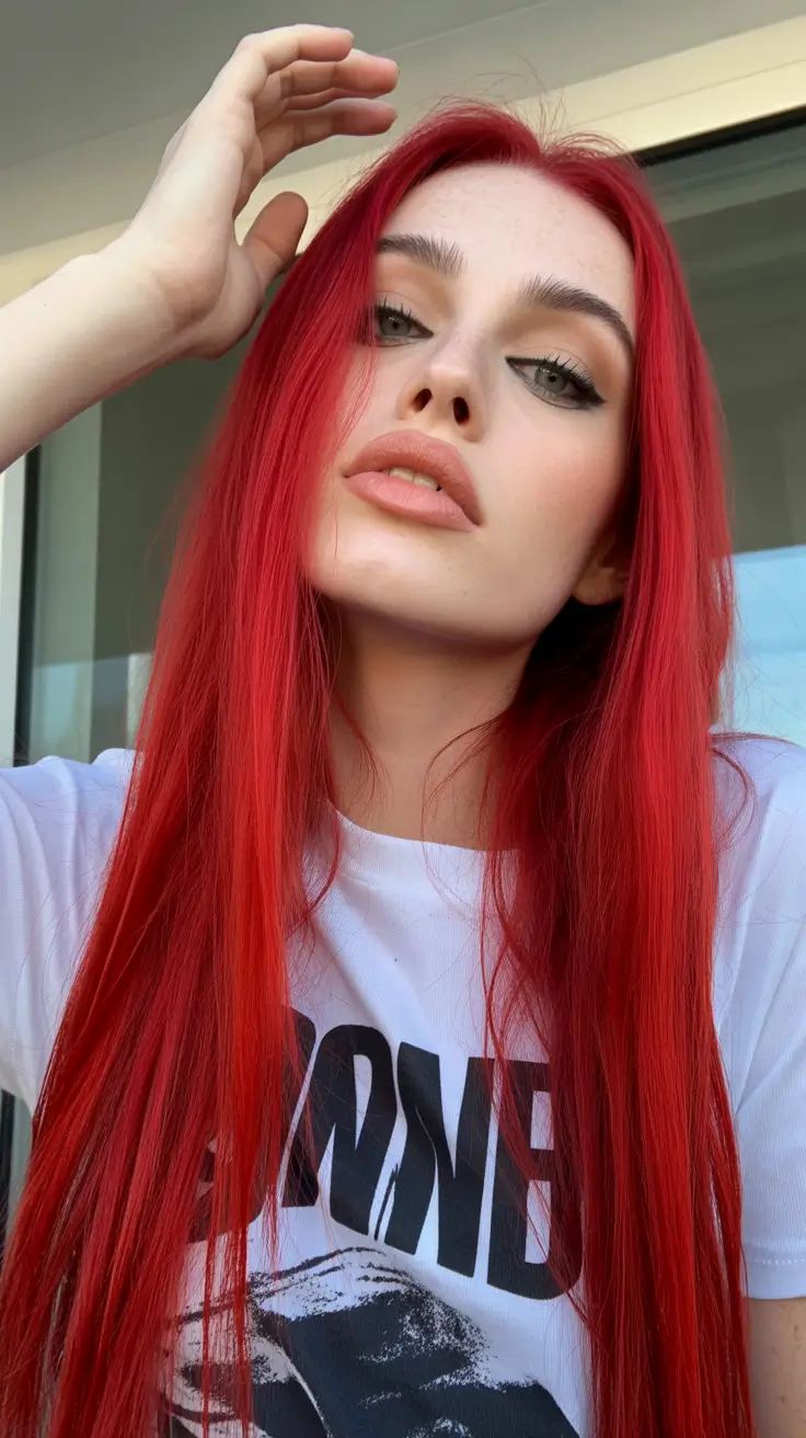red hair colors 2026 Electric Flame Lengths