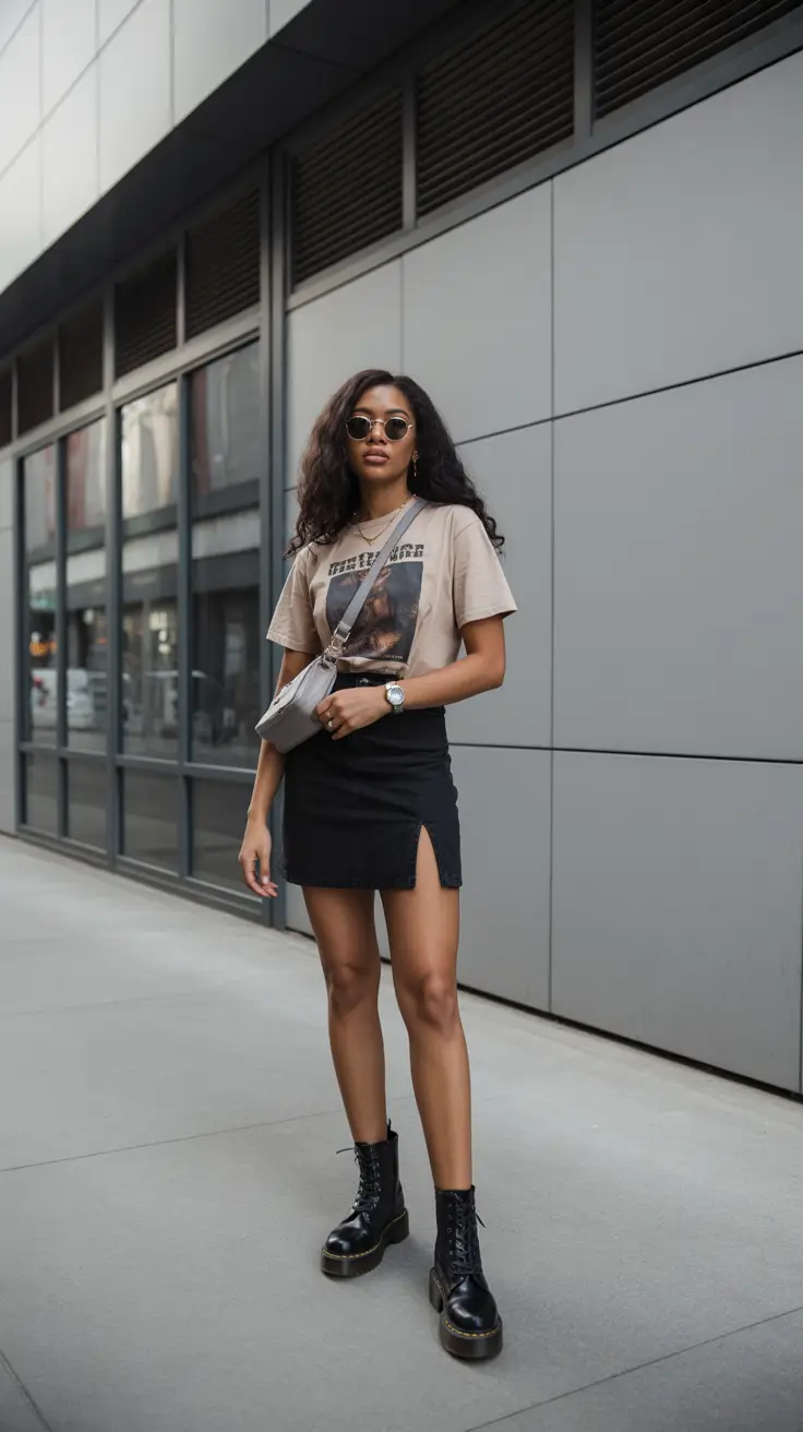 outfits for black women streetwear Urban Edge in Monochrome