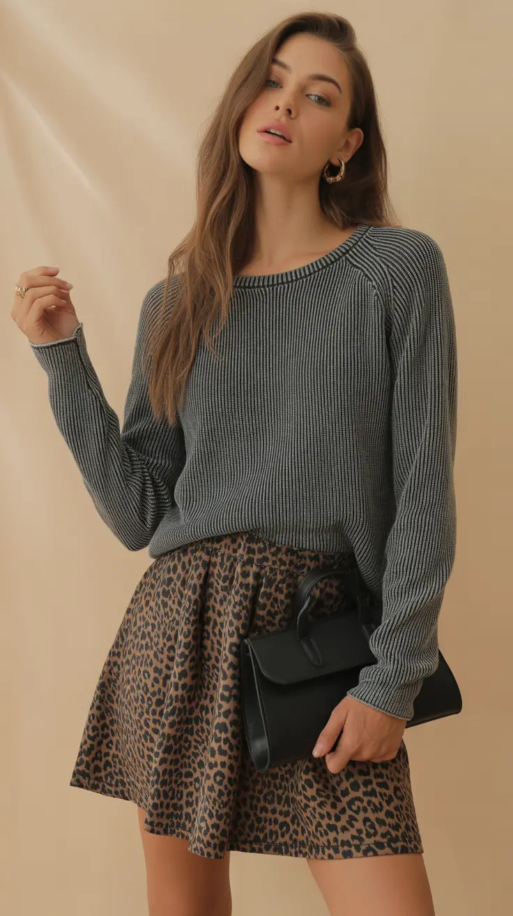 casual outfits for women Cozy Neutrals with a Wild Twist
