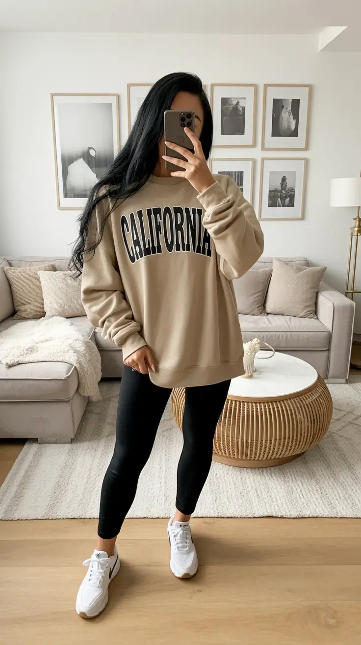 sneakers outfits women California Lounge Cool