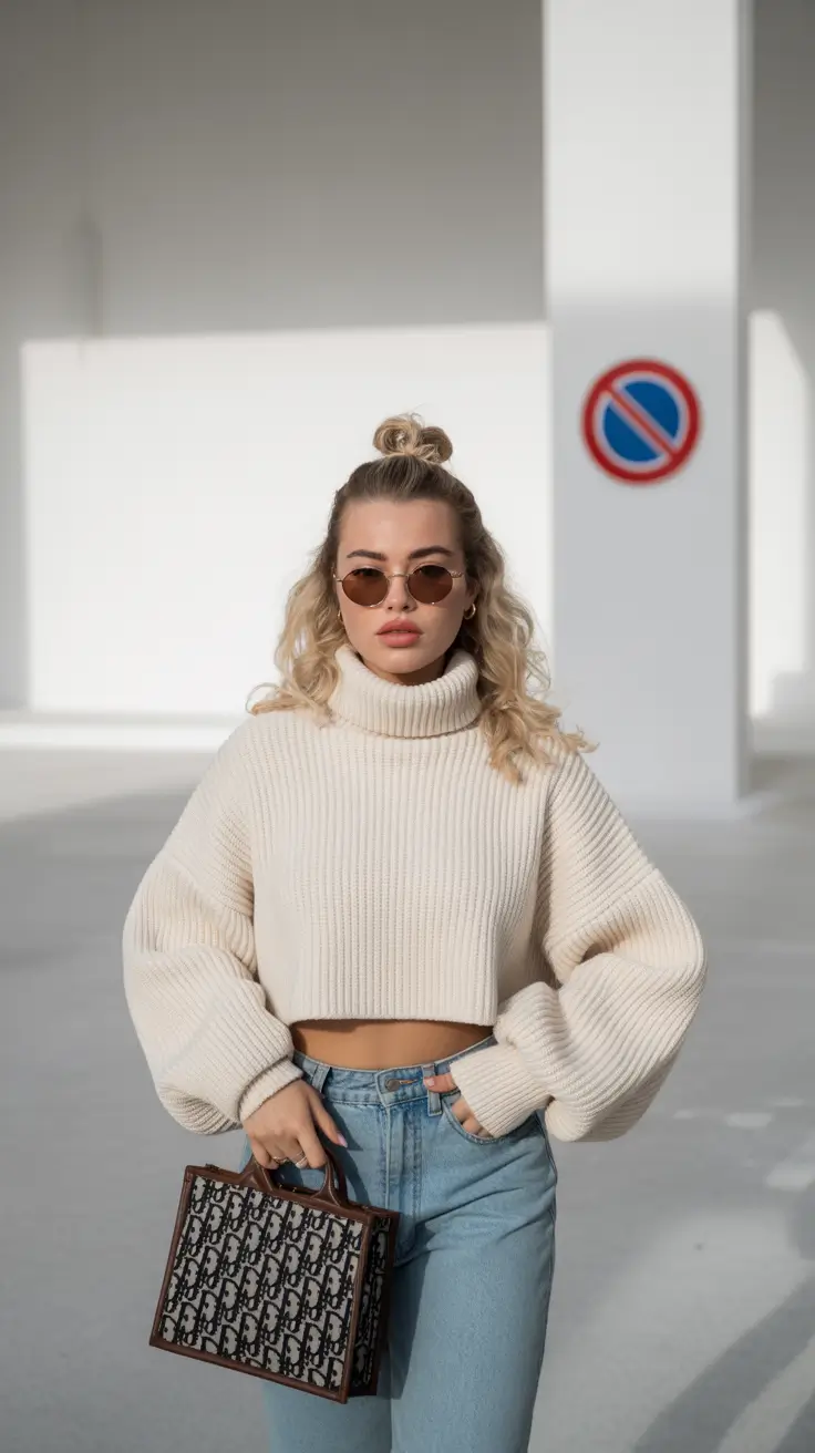 Trendy sweater outfits 2026 Winter Glow