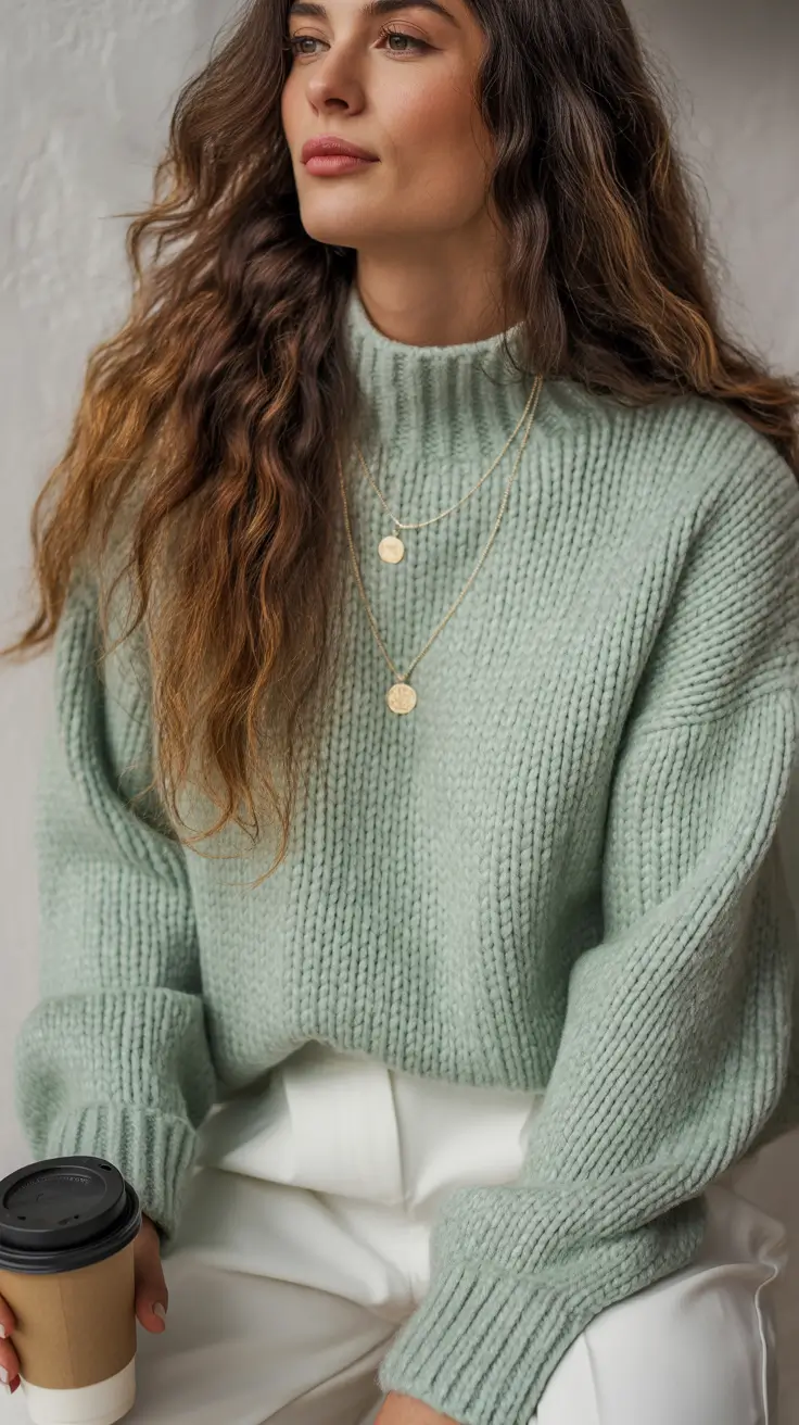 Trendy sweater outfits 2026 Mint Mornings