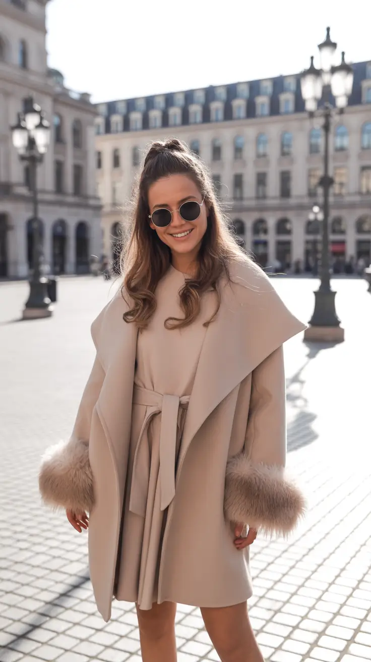 cold weather outfits street style Soft Glam in the City
