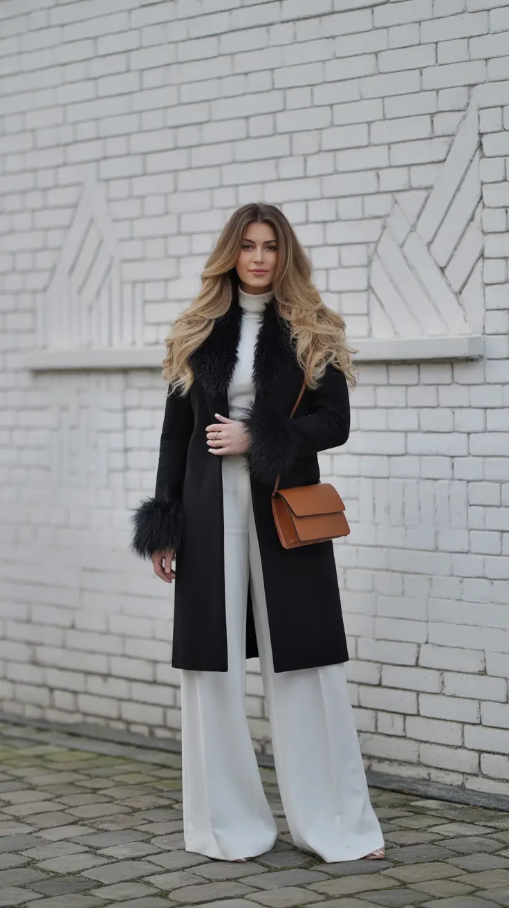 cold weather outfits work Black Elegance with a Twist