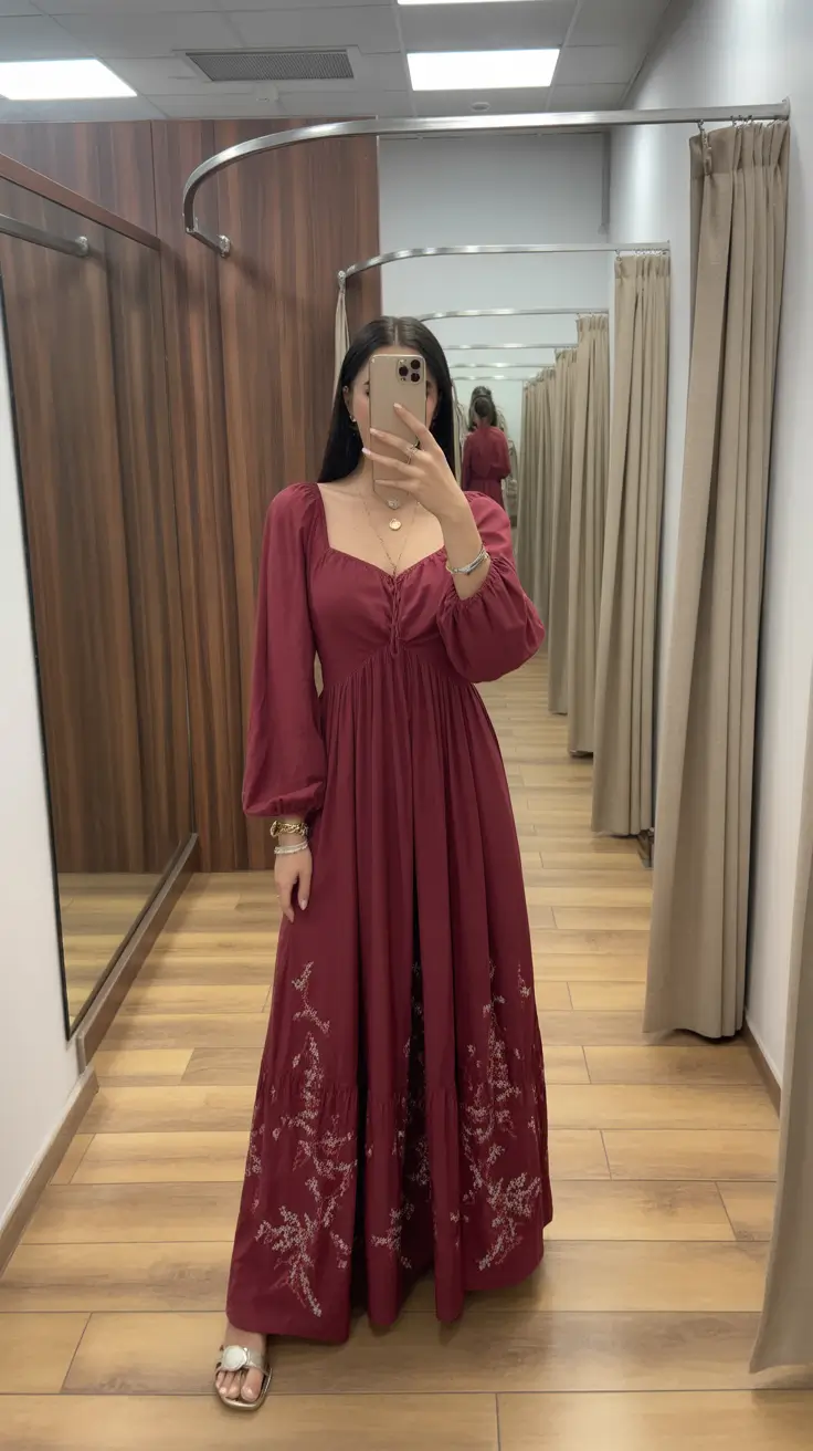 Wedding guest outfit ideas 2026 Crimson Boho Soul for Autumn Evenings