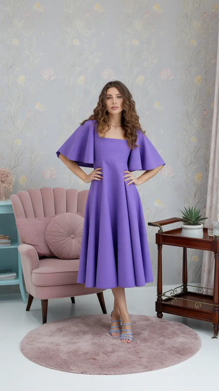 Wedding guest outfit ideas 2026 Lavender Whispers for Spring Romance