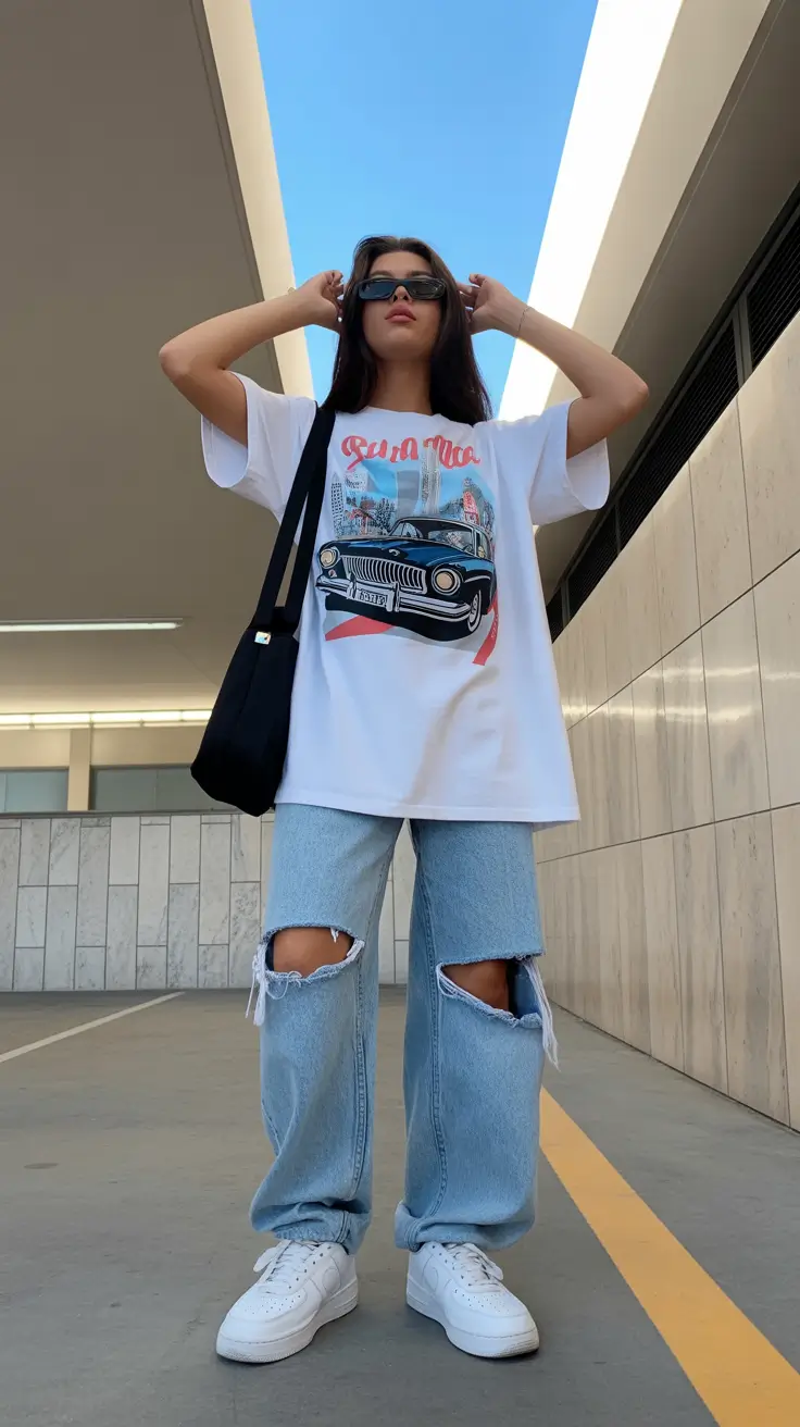 y2k outfits ideas 2026 Oversized Cool