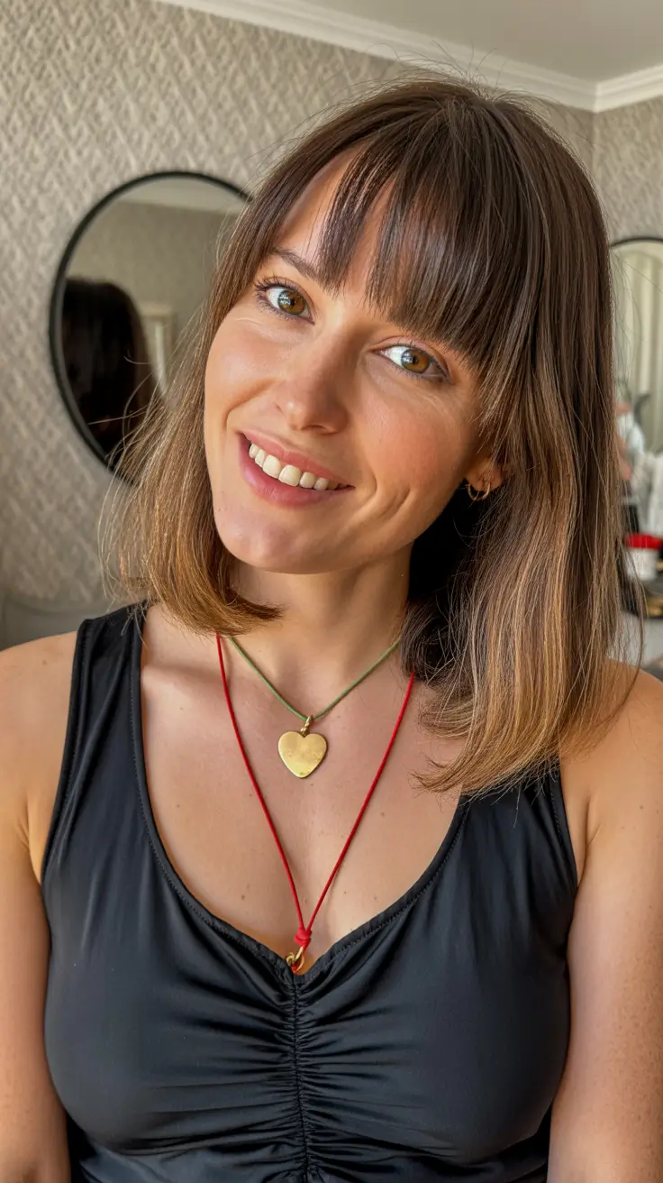 haircuts-for-wavy-hair-2026-Short-Textured-Bob-with-Straight-Bangs