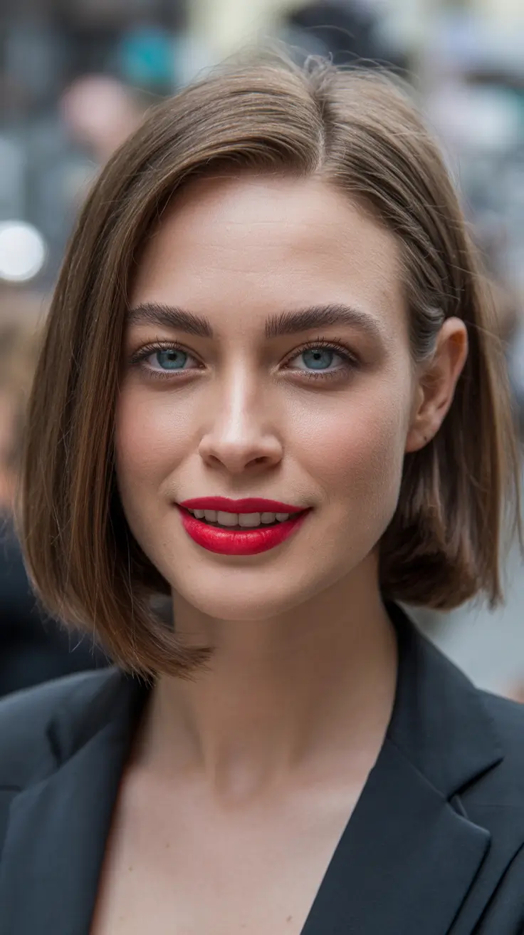 lob haircut straight Polished Street Style Edge