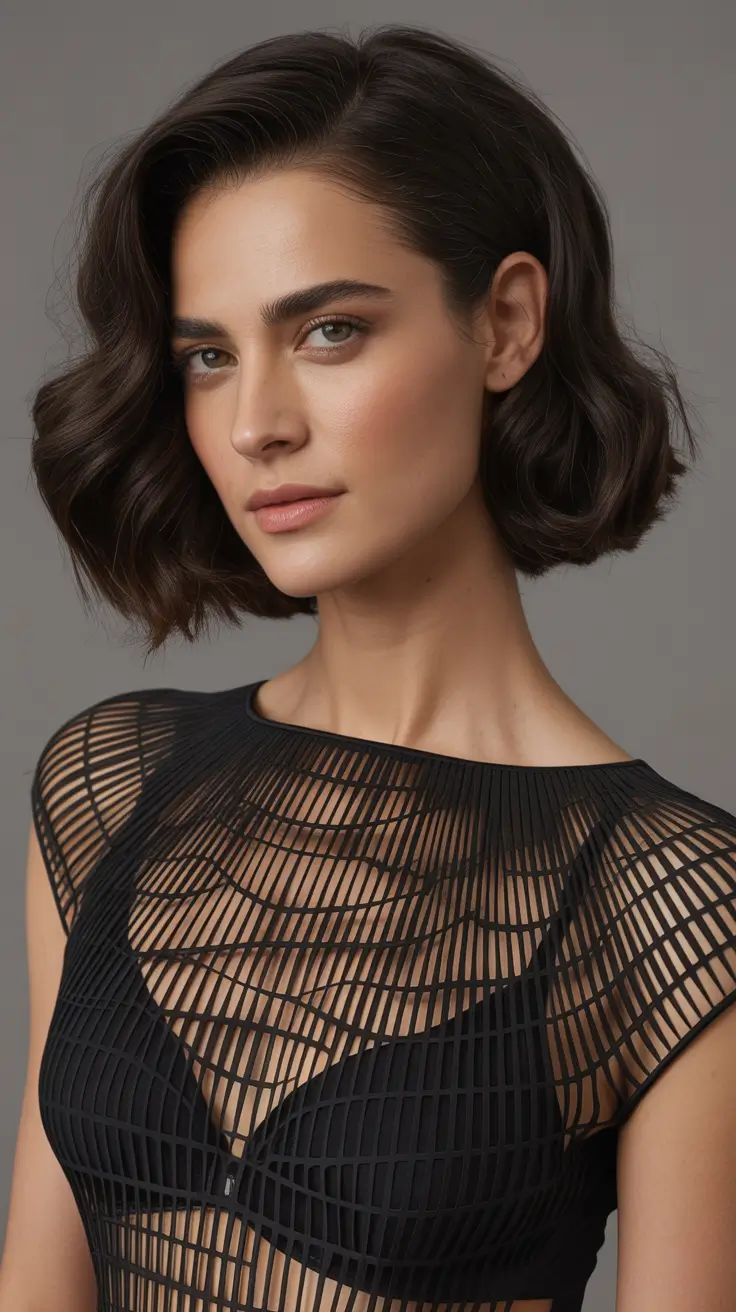 lob haircut with layers Classic Hollywood Waves Reimagined