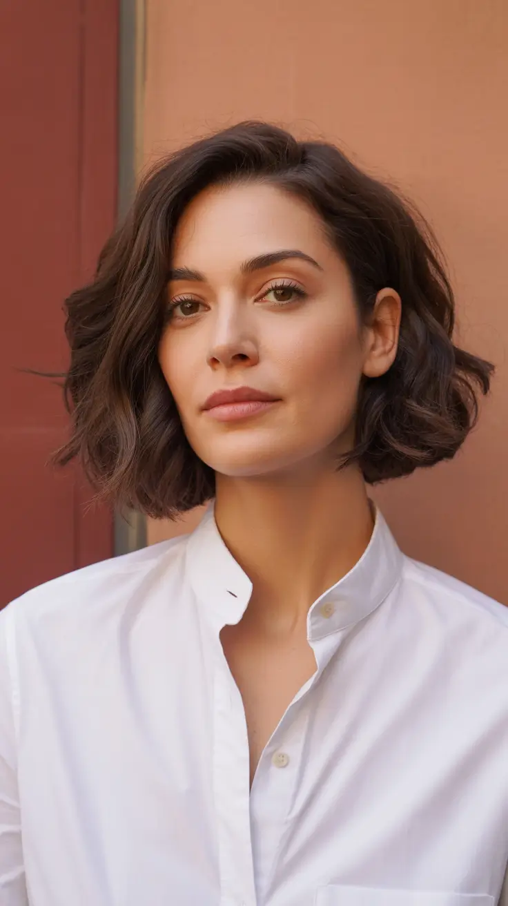 choppy bob haircut inspiration 2026 Textured Volume with a Classic Twist