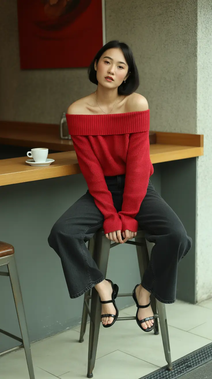 first date outfits for women Off-the-Shoulder Romance