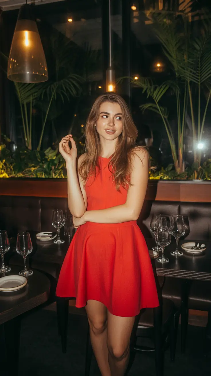 first date outfits for women The Classic Red Moment