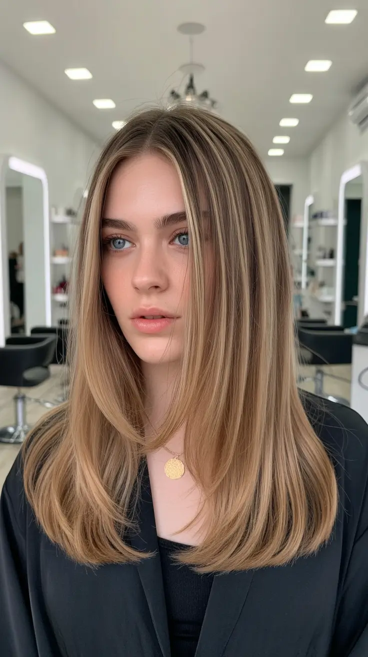 Hairstyles inspiration for 2026 Long Blonde Layers With Soft Contour Highlights