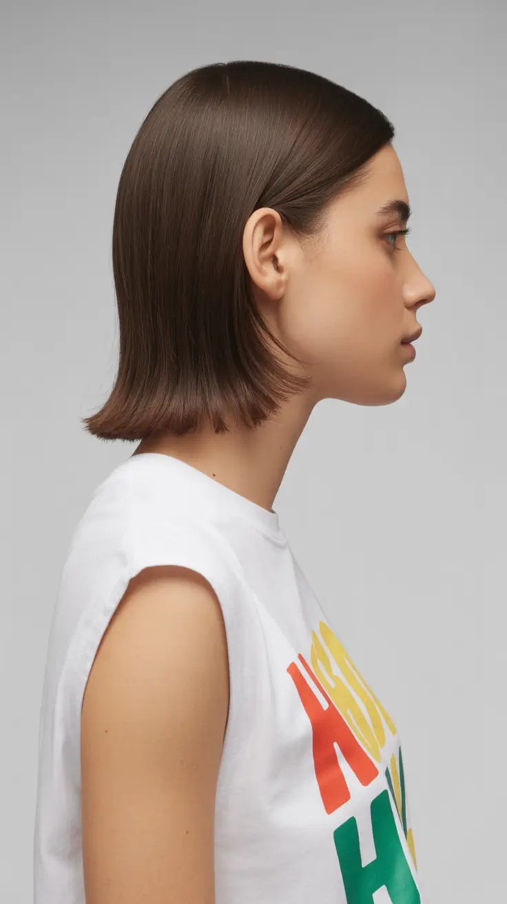 Hairstyles inspiration for 2026 Minimalist Straight Bob With Chic Flip