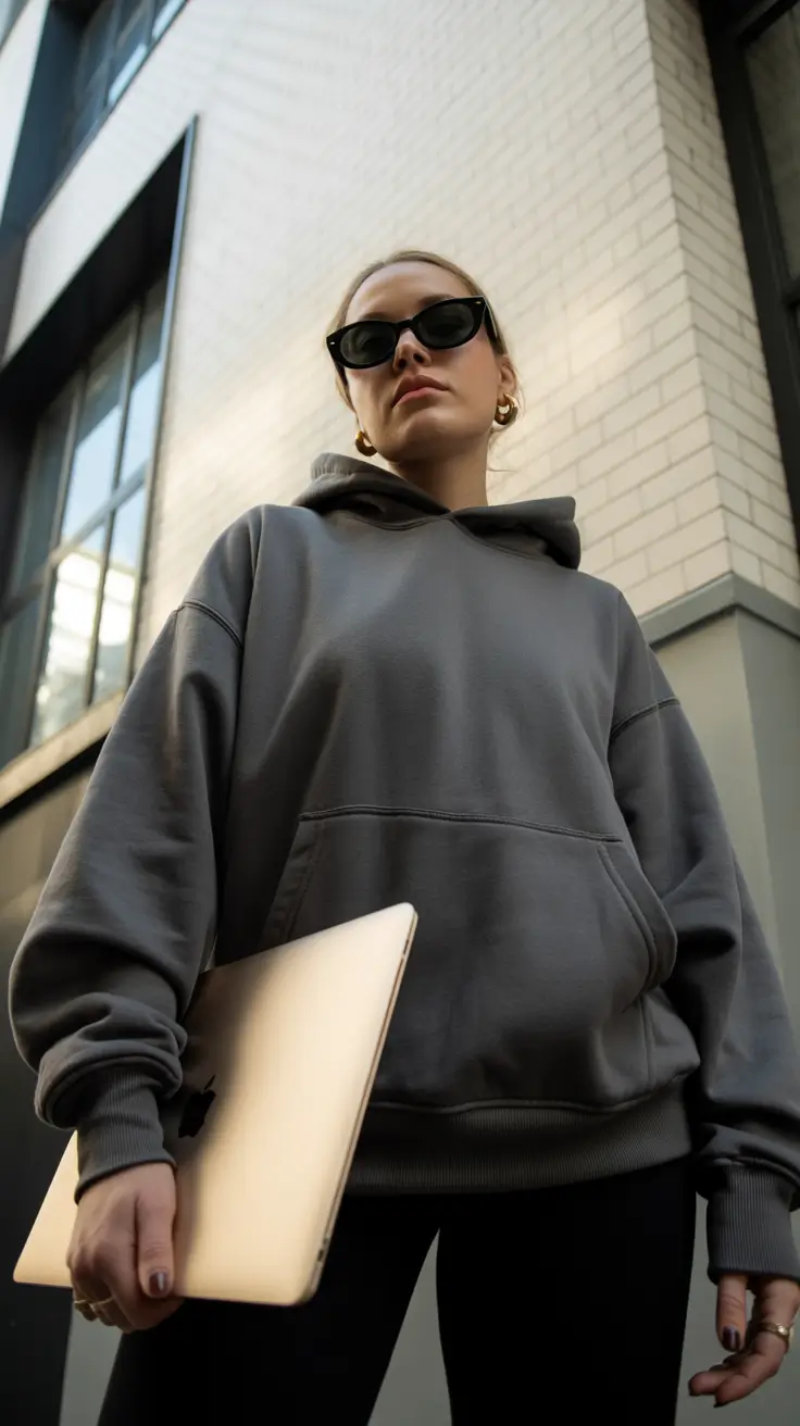 hoodie outfits women Urban Slate: Grey Means Business