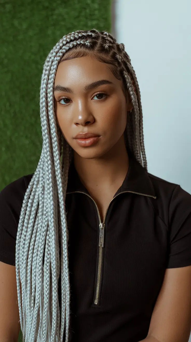 Modern braids hairstyles 2026 Knotless braids