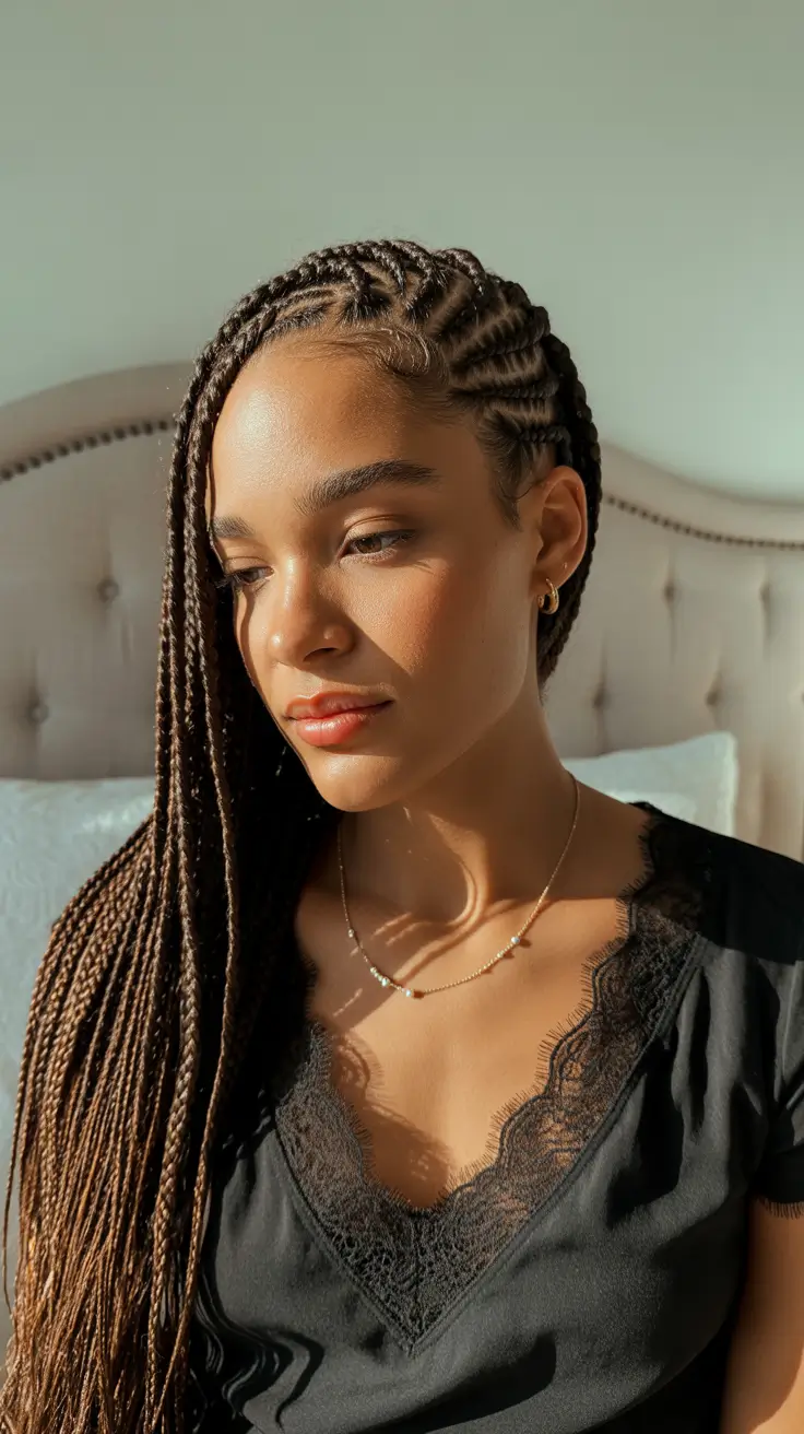 Modern braids hairstyles 2026 Fulani braids