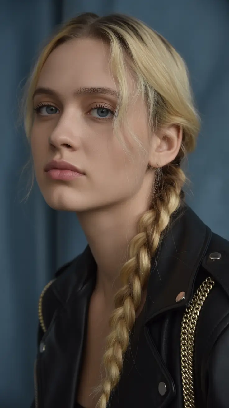 Modern braids hairstyles 2026 Side braid