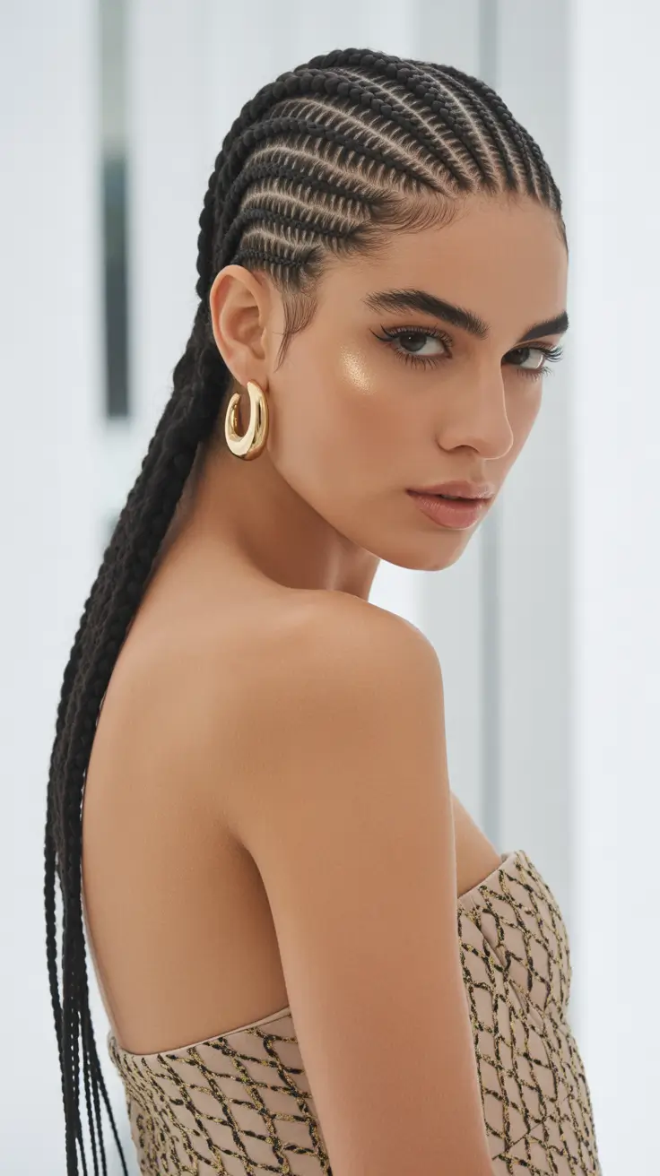 Modern braids hairstyles 2026 Cornrow braids