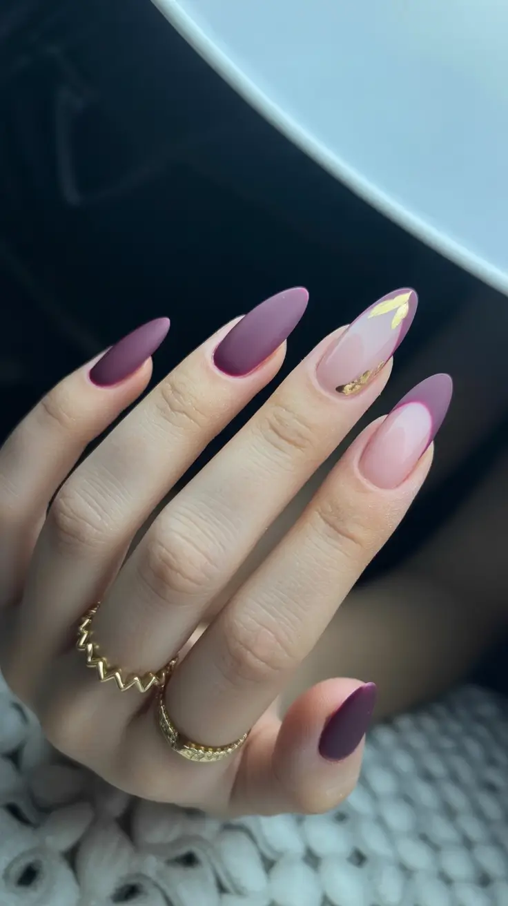 nail colors for pale skin 2026 Mulberry Fade Elegance