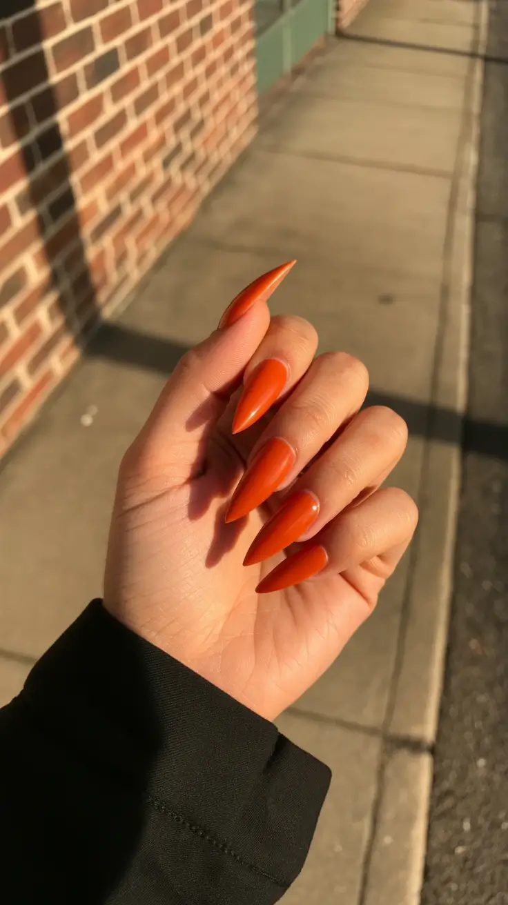 nail colors for pale skin 2026 Sunset Copper Energy