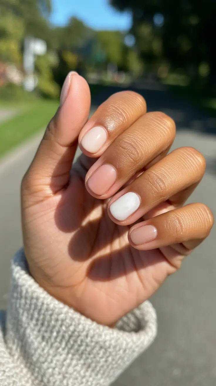 nail colors for tan skin 2026 Sheer Pink Minimalism With a Soft Accent