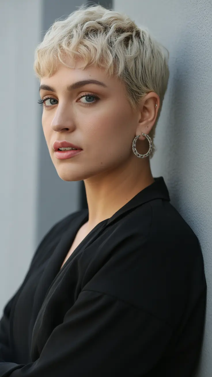 Pixie haircut inspiration 2026 Soft Blonde Textured Pixie