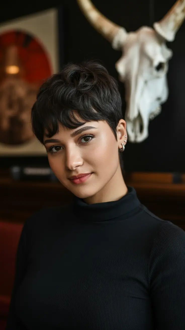 Pixie haircut inspiration 2026 Soft Textured Espresso Pixie