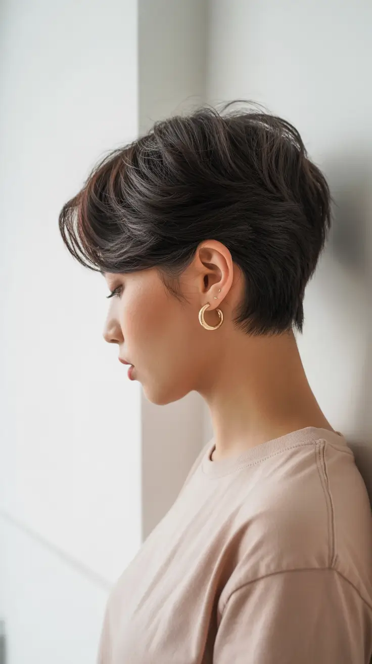 Pixie haircut inspiration 2026 Soft Undercut with Volume