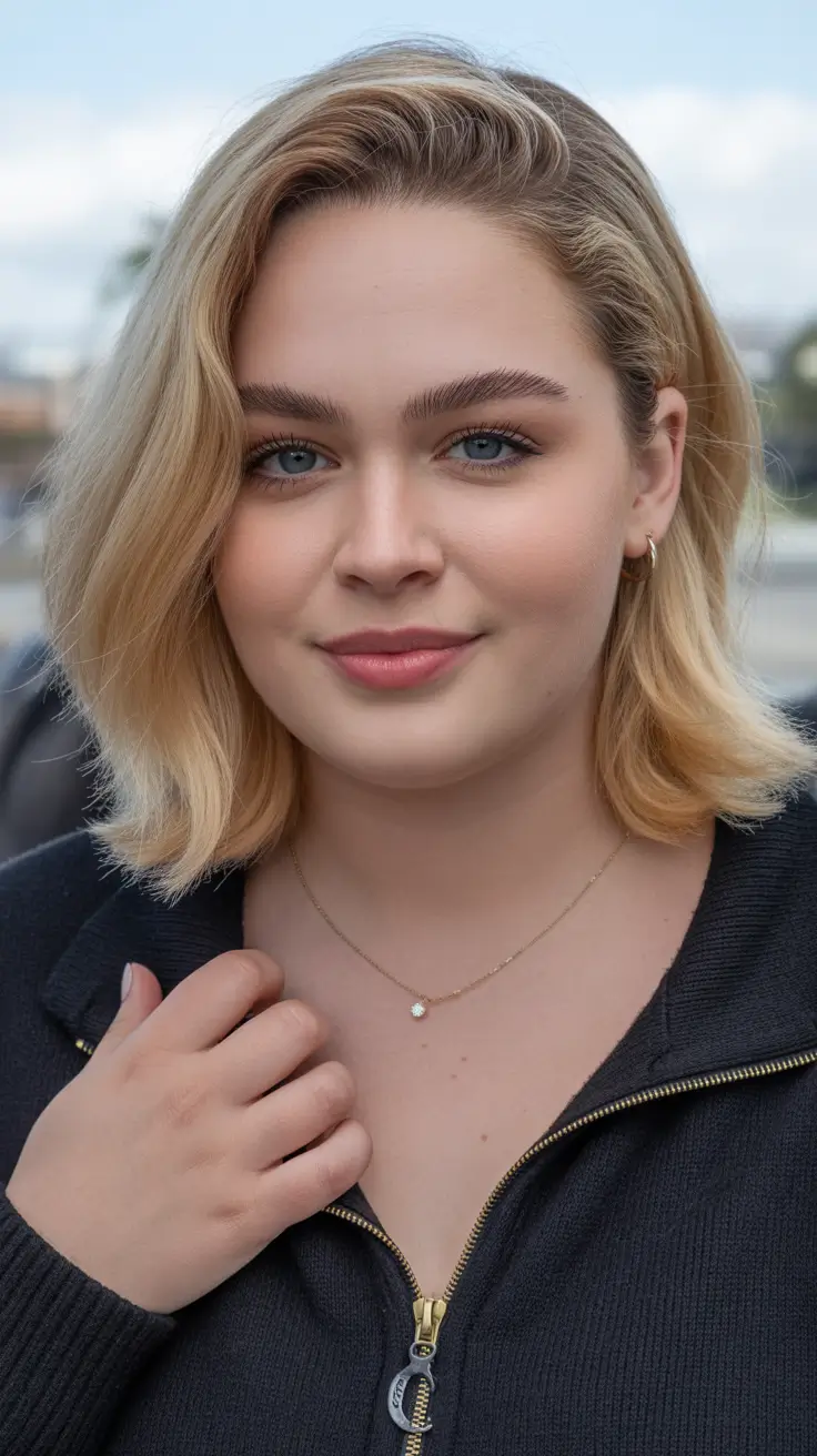 Plus size women haircut ideas 2026 Classic Blonde Bob for Every Season
