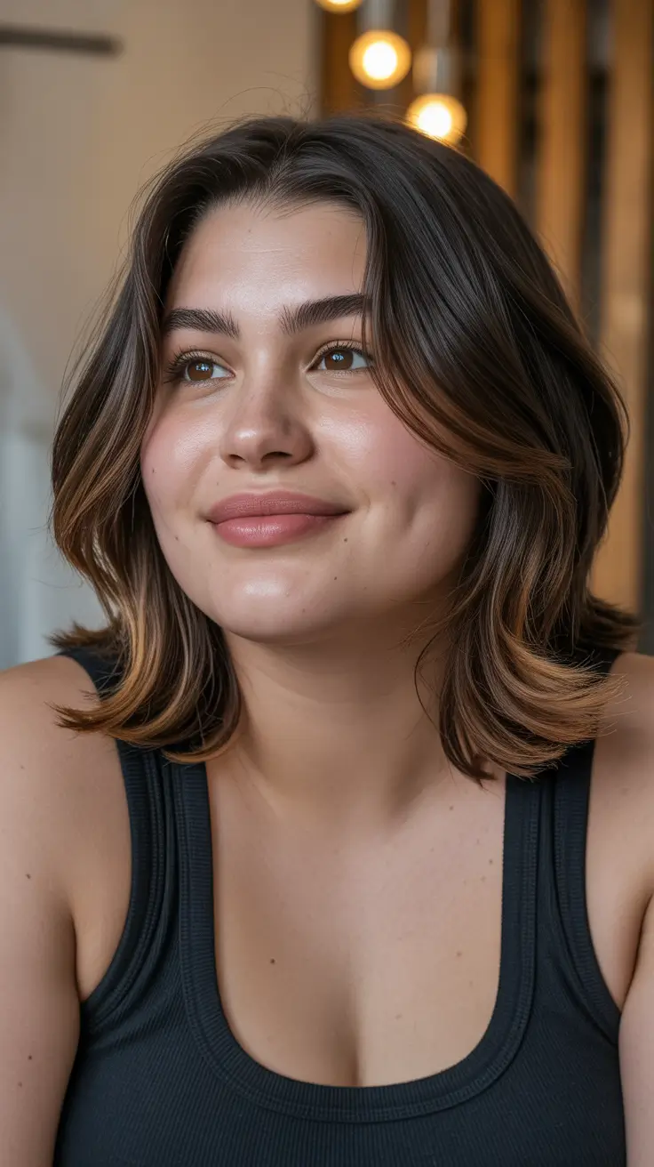 Plus size women haircut ideas 2026 Soft Layered Cut with Lived-In Dimension
