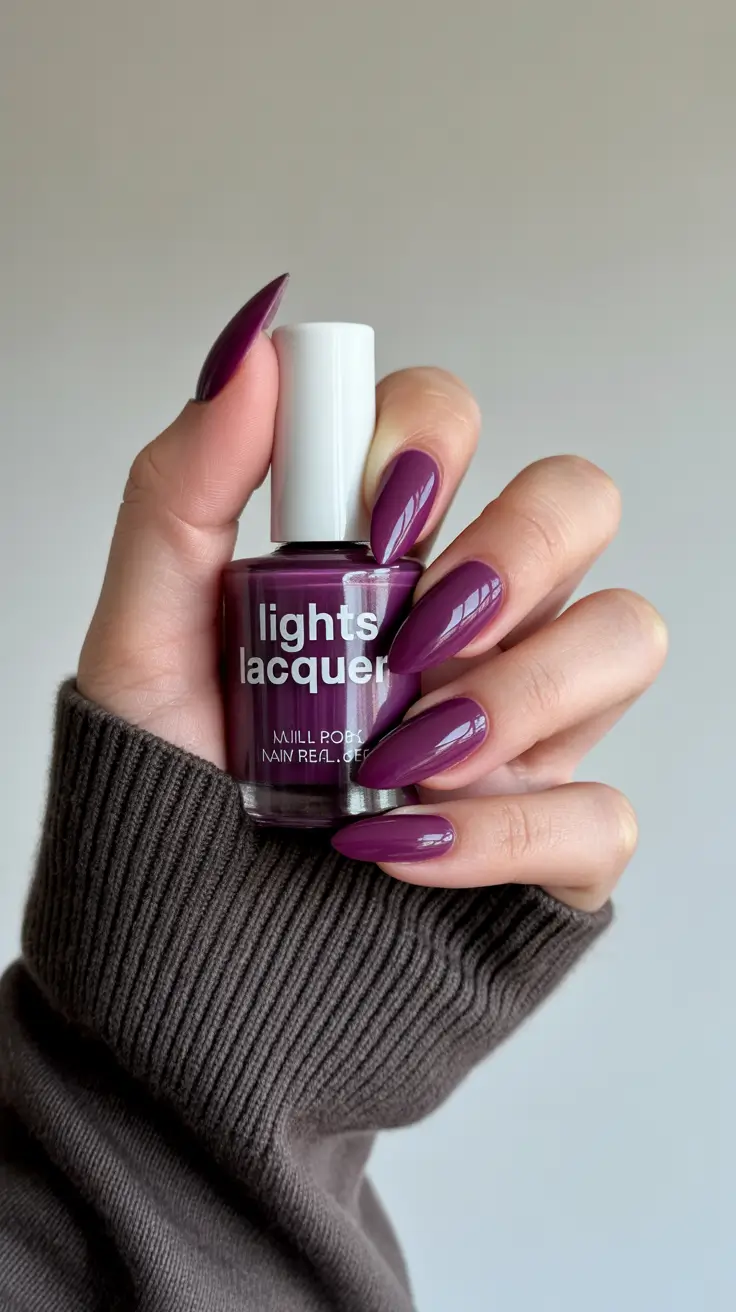 purple nails 2026 Mulberry Cream With Cozy Chic Energy