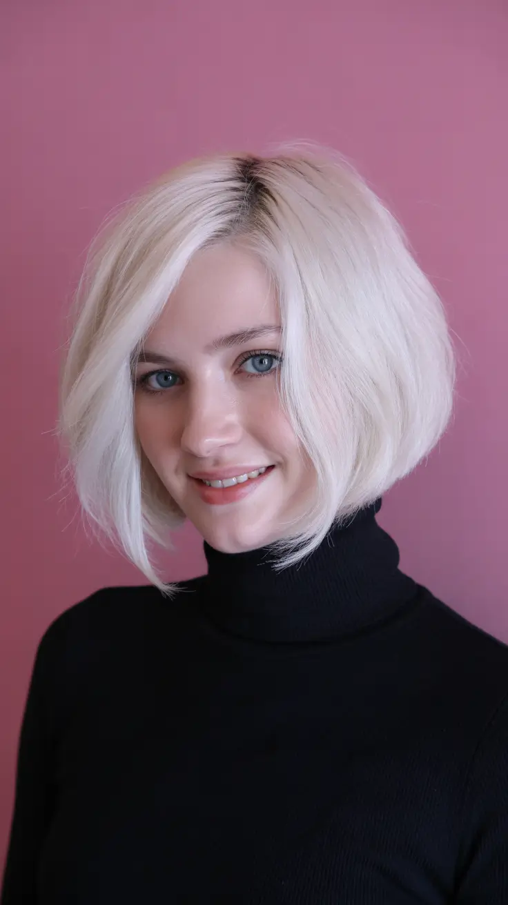 Short Hairstyles Inspiration 2026 Classic Blonde Bob with Soft Volume