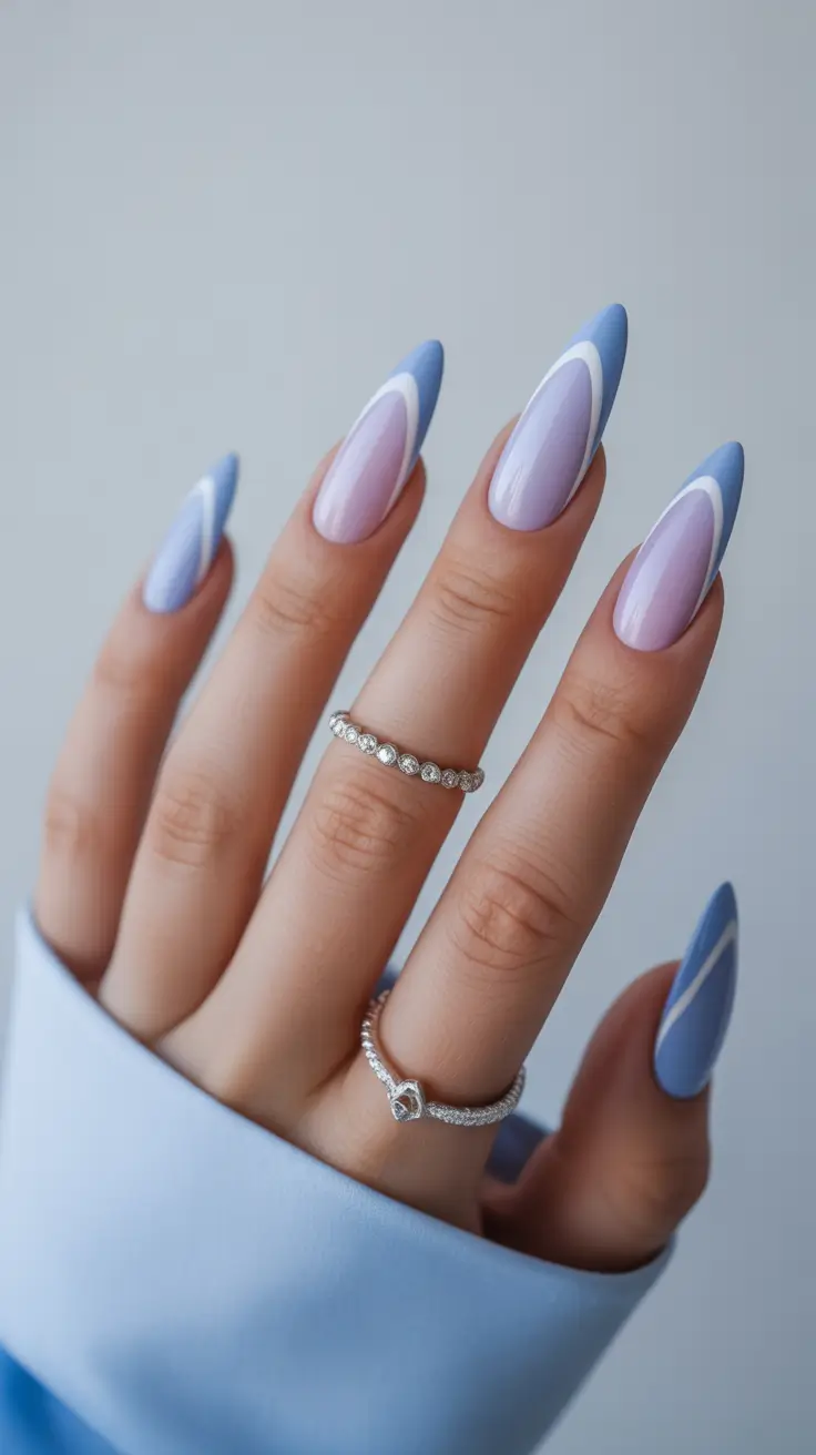 stiletto-nails-designs-2026-Lavender-and-Blue-Layered-Contour-French