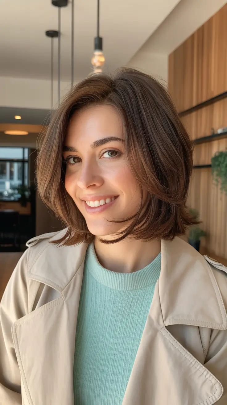 Stylish bob cuts for women 2026 Relaxed Layered Bob with Everyday Ease