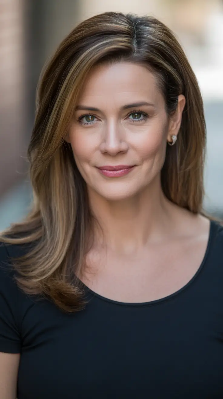 Elegant Shoulder-Length Sweep haircuts for women over 40 2026