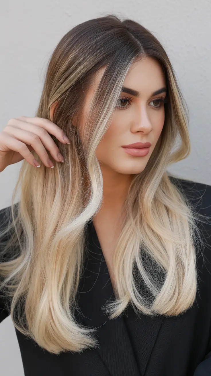 Stylish side-parted hairstyle 2026 Bright Face-Framing Side Part For Long Lengths