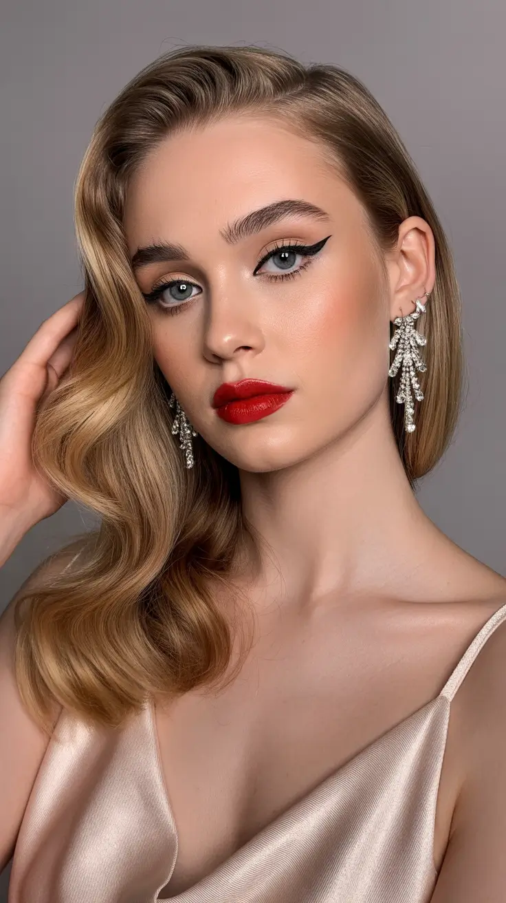 Stylish side-parted hairstyle 2026 Soft Luxe Side Part With Polished Waves