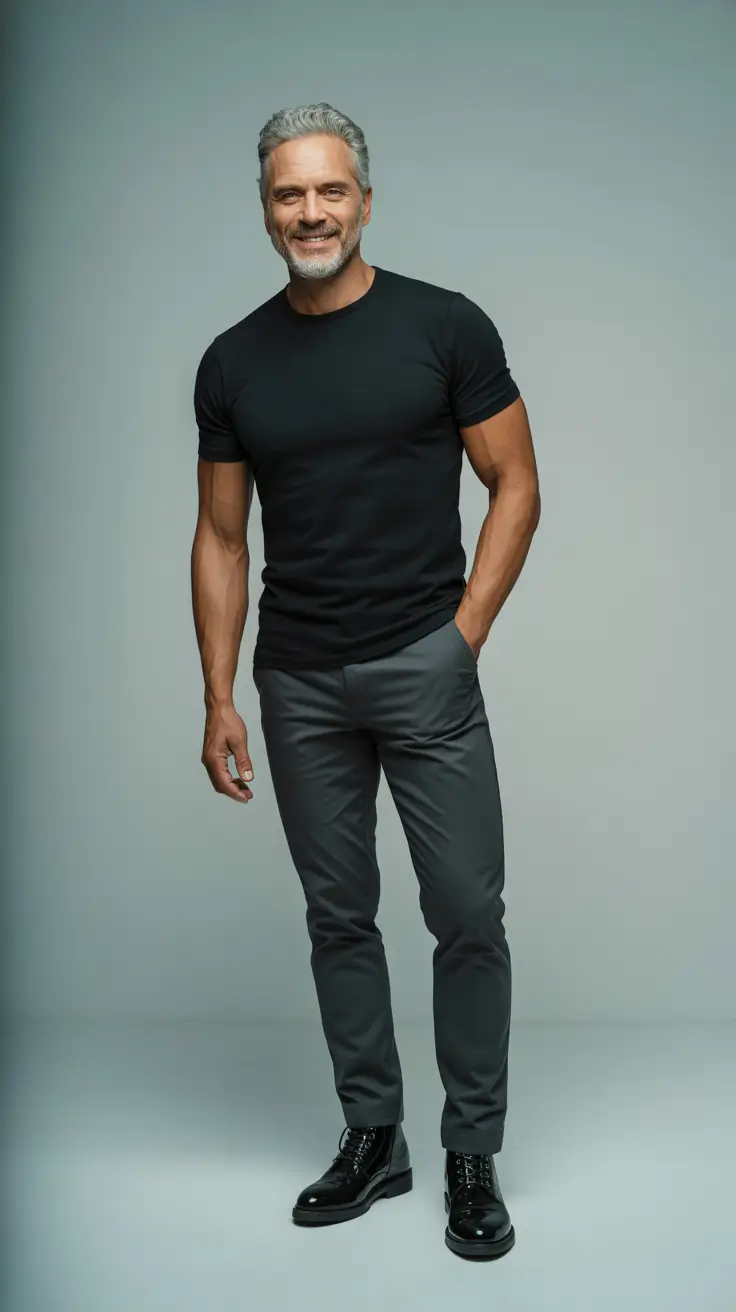 Trendy Outfits for Men Over 50 2026 Minimal Strength