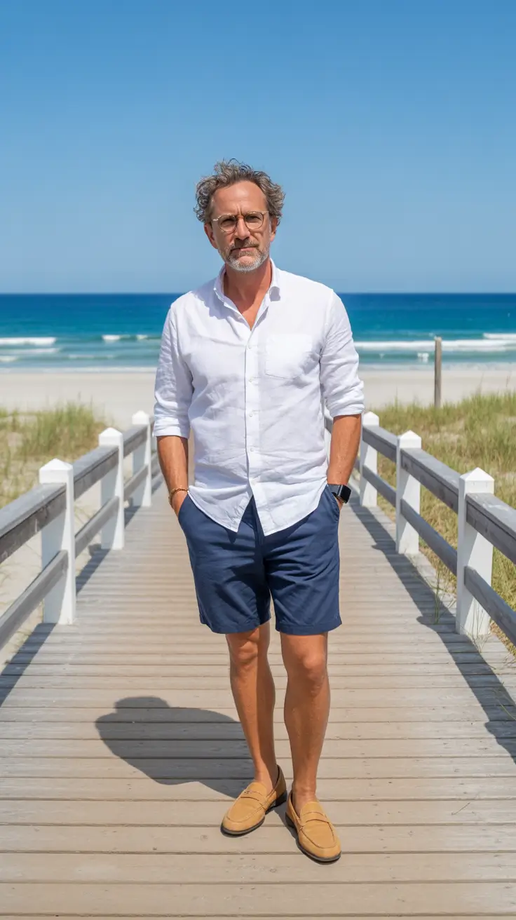 Trendy Outfits for Men Over 50 2026 Coastal Ease