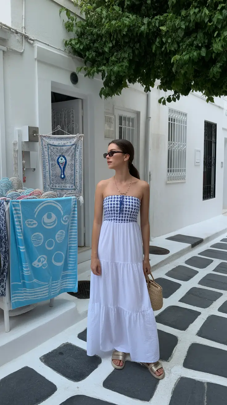 spring vacation outfits 2026 Blue-and-White Resort Ease Inspired by the Mediterranean