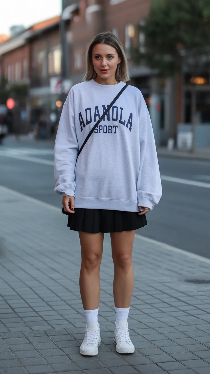 spring y2k outfits 2026 Sporty Prep With a Soft Y2K Twist